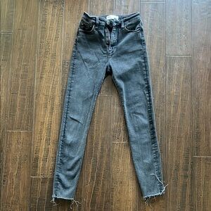 Zara High Waist Women's Gray Skinny Jeans